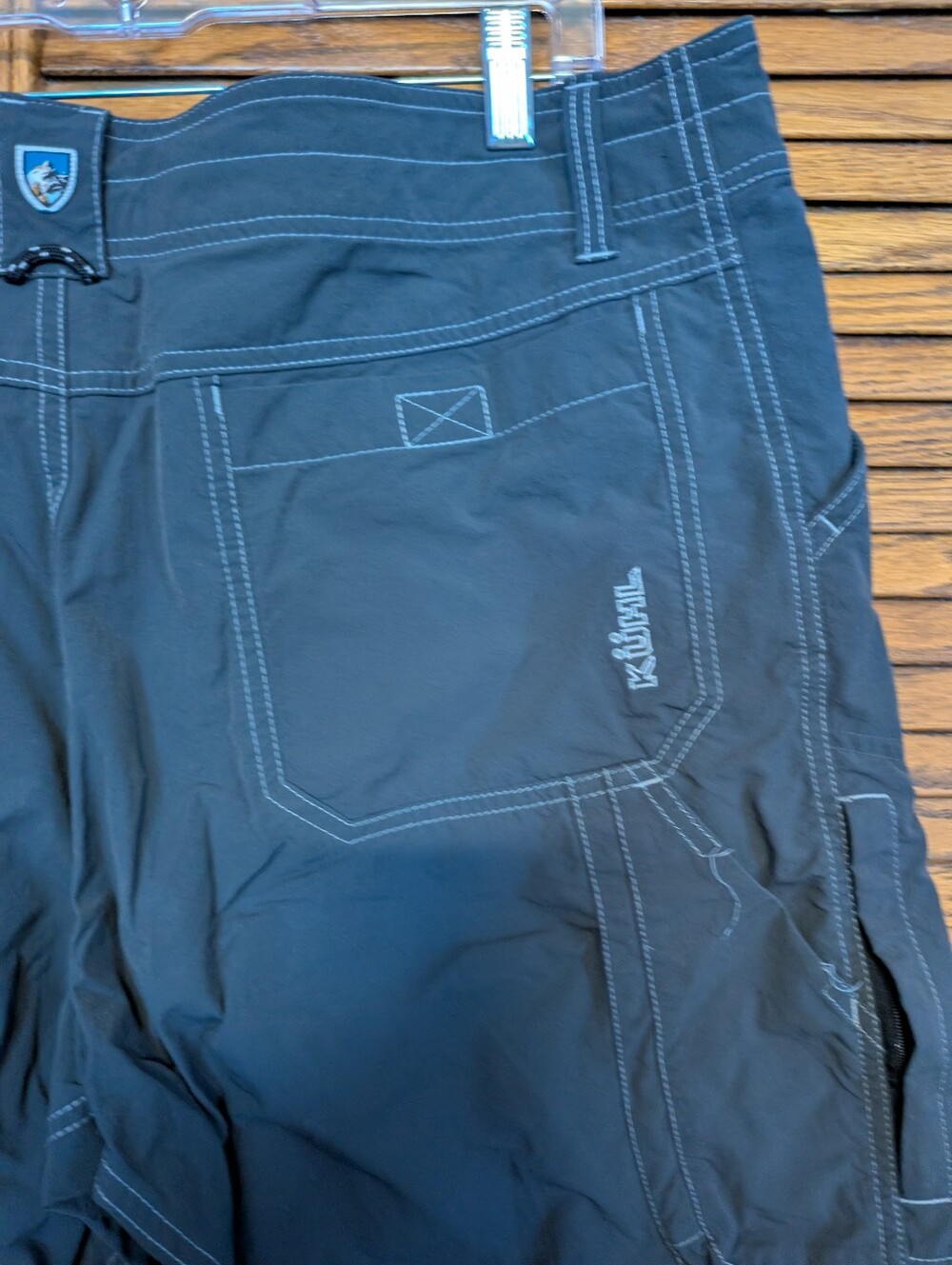 Kuhl Men's Cargo Shorts Black Nylon Size 38 - Picture 6 of 10